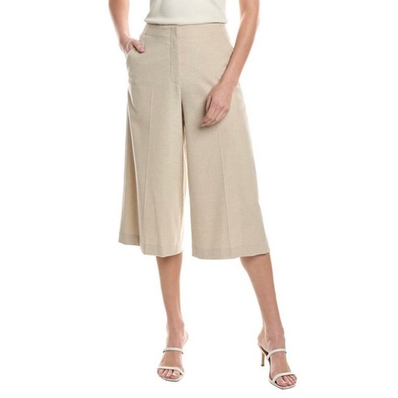 Lafayette 148 New York Ryerson Wool & Cashmere-Blend Culotte, Size 10 Shorts - Picture 1 of 6